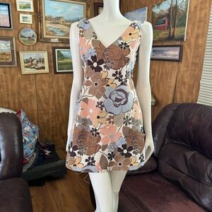 Zara Trafaluc Funky Boho Floral Dress